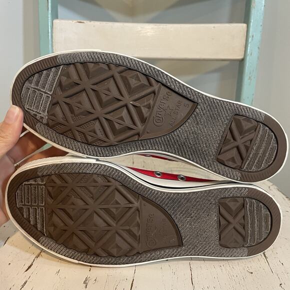 CONVERSE Chuck Taylor Low Red‎ Canvas Shoes Sneakers M9696 Size WOMENS 7/MENS 5 - Picture 7 of 8